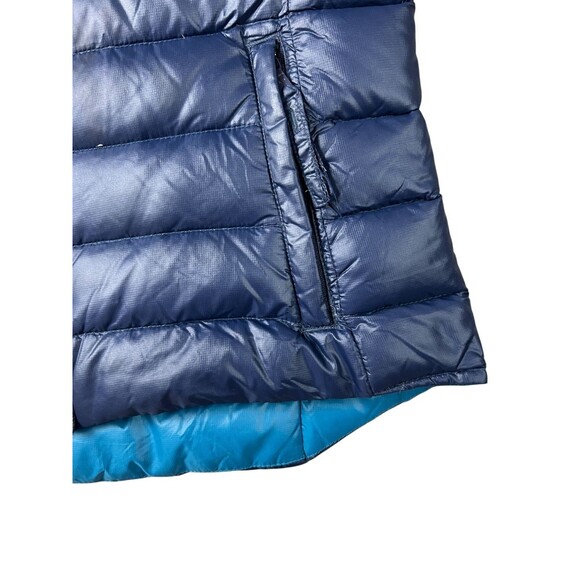 Gap Women's Down Puffer Vest Size S Dark Navy Lightweight Zip & Snap Jacket - Picture 6 of 10